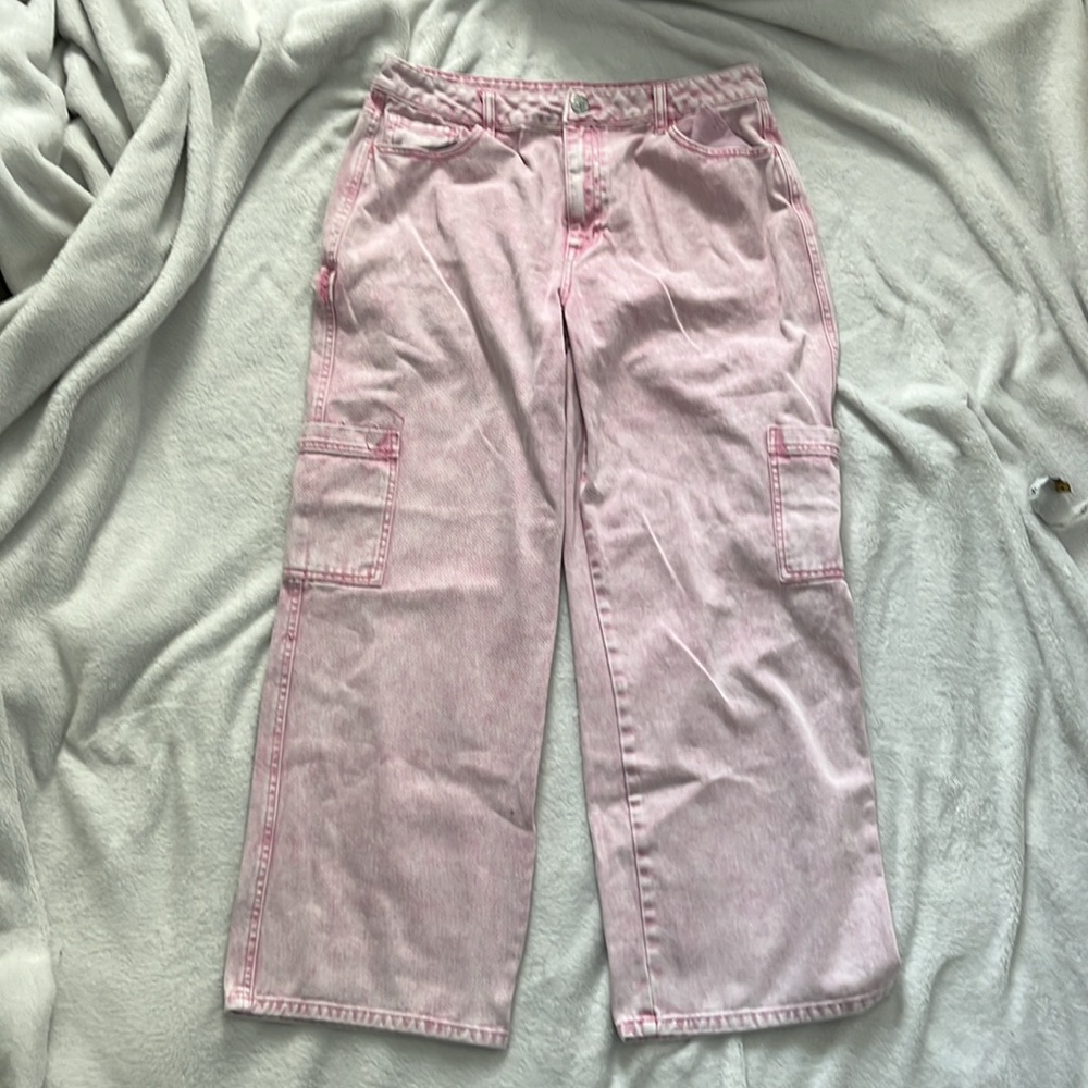 Full Tilt Pink carpenter jeans size 33